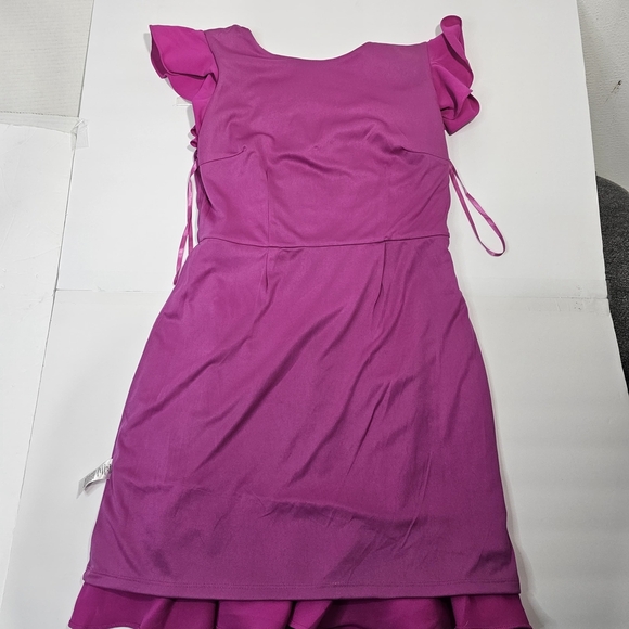 TCEC Fuchsia Ruffle Mini Dress - Picture 5 of 7